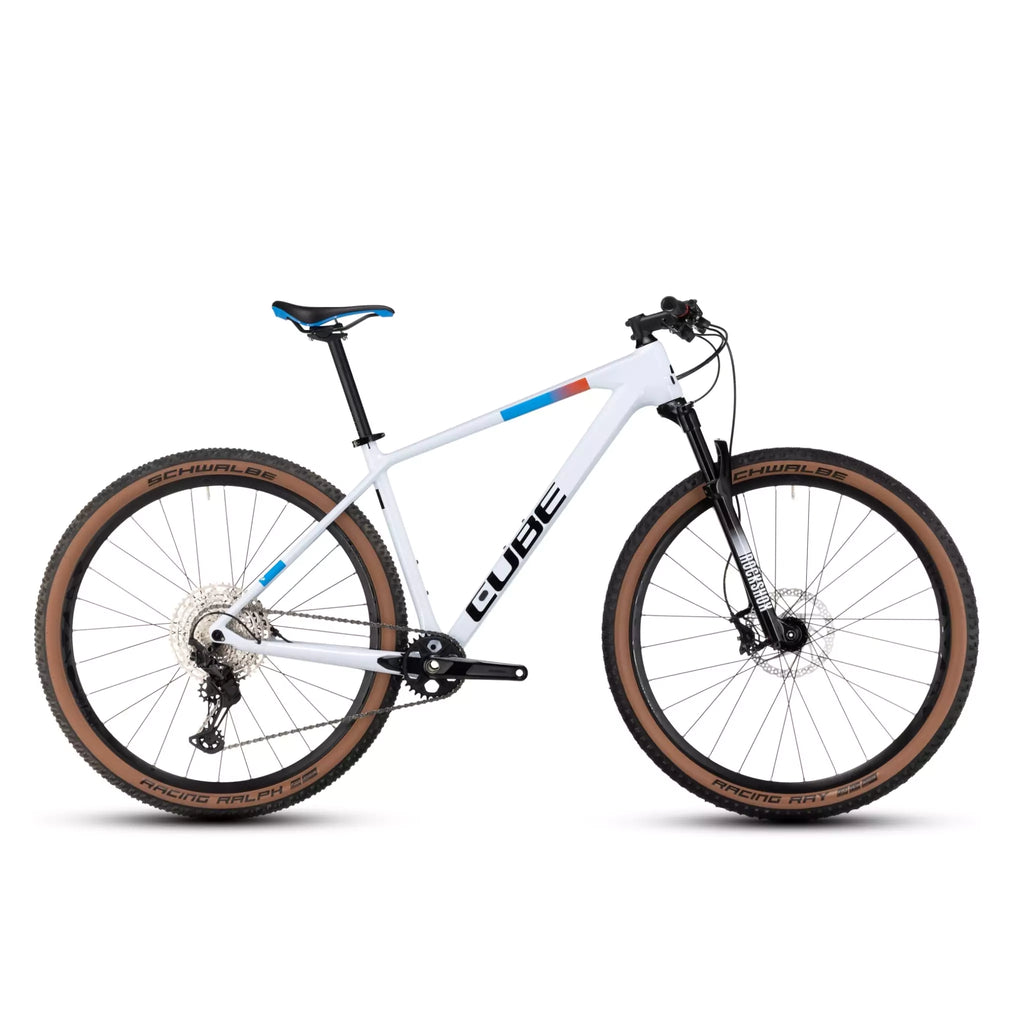 Bicicleta Cube MTB 29 Reaction C:62 PRO Blanco –