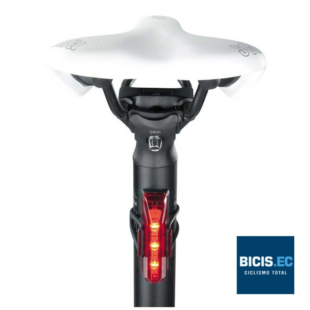 Topeak TMS034 Luce Di Posizione Per Casco Bici – 2 LED Bianchi E 2 Rossi, 3 Modalità, Batterie Incluse
