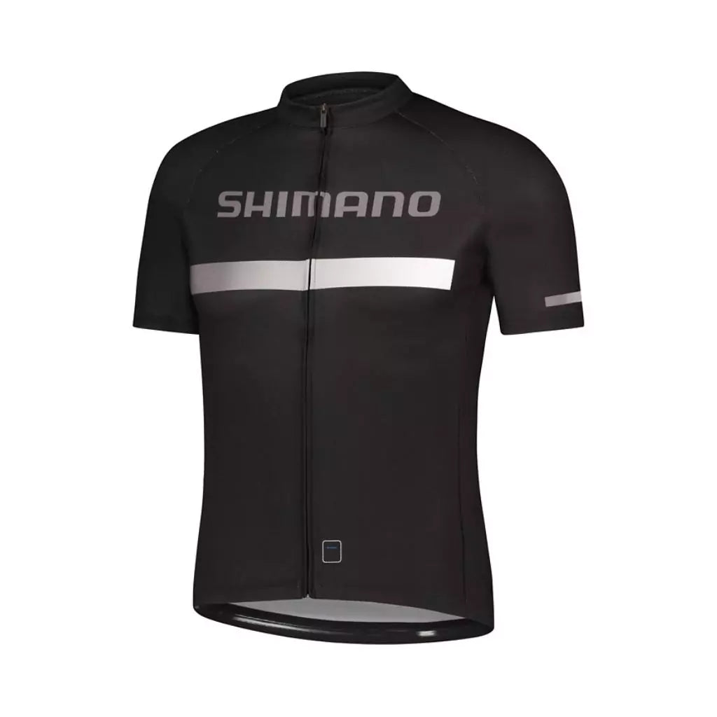 Disfruta Jersey Shimano LOGO Hombre L Negro CW JSPS WE16M Bicis.Ec