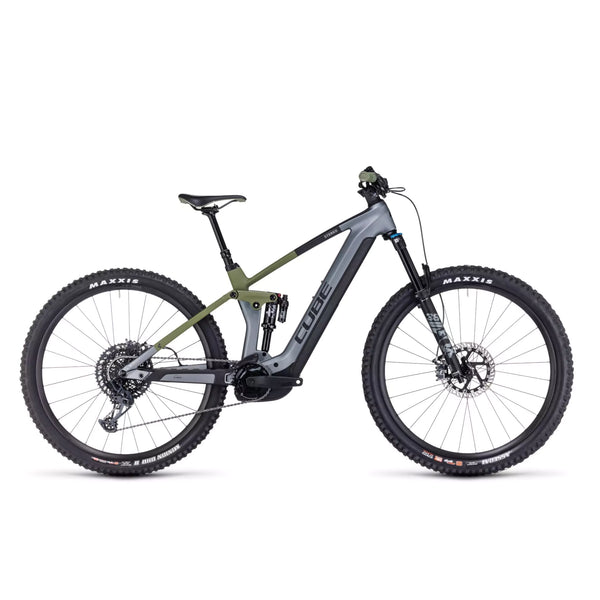 Bici Cube 29 Stereo Hybrid 140 HPC TM 750 Flashgrey Oliva