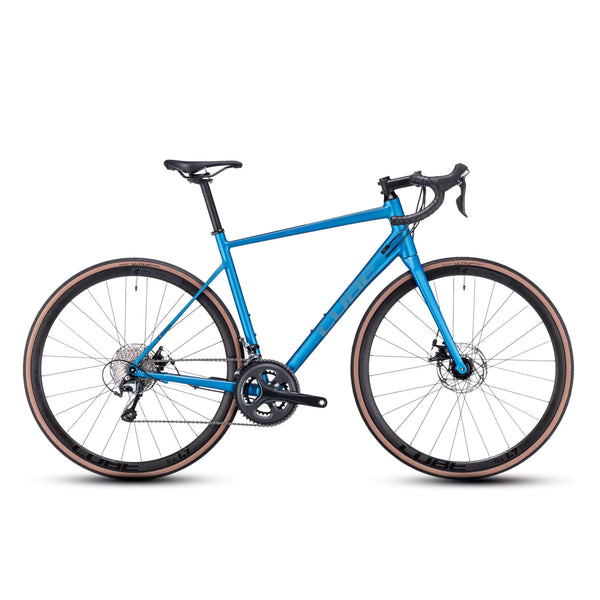 Bicicleta de Carreras Cube Attain Race 700 Azul Espectro