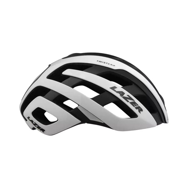 Casco LAZER Century CE Blanco Negro L + led