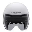 Casco aero Lazer Volante KC CE CPSC Matte White Silver vista lateral
