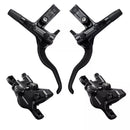 Freno hidraulico Shimano Deore M4100 2 pistones negro BL-M4100+BR-MT401 juego