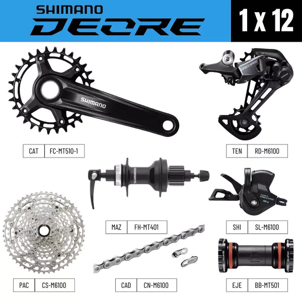 Grupo Shimano Deore M6100 1x12 –