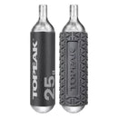 kit topeak cartuchos co2 25 gramos tco25-3 con protector de silicona para bicicleta mtb gravel