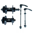 Manzanas LOGAN MTB Aluminio 36H para Disco con Bloqueo Par Negro