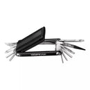Multiherramienta TOPEAK Tubi 18 Mini Tool TUB-18B negra con kit de reparación tubeless