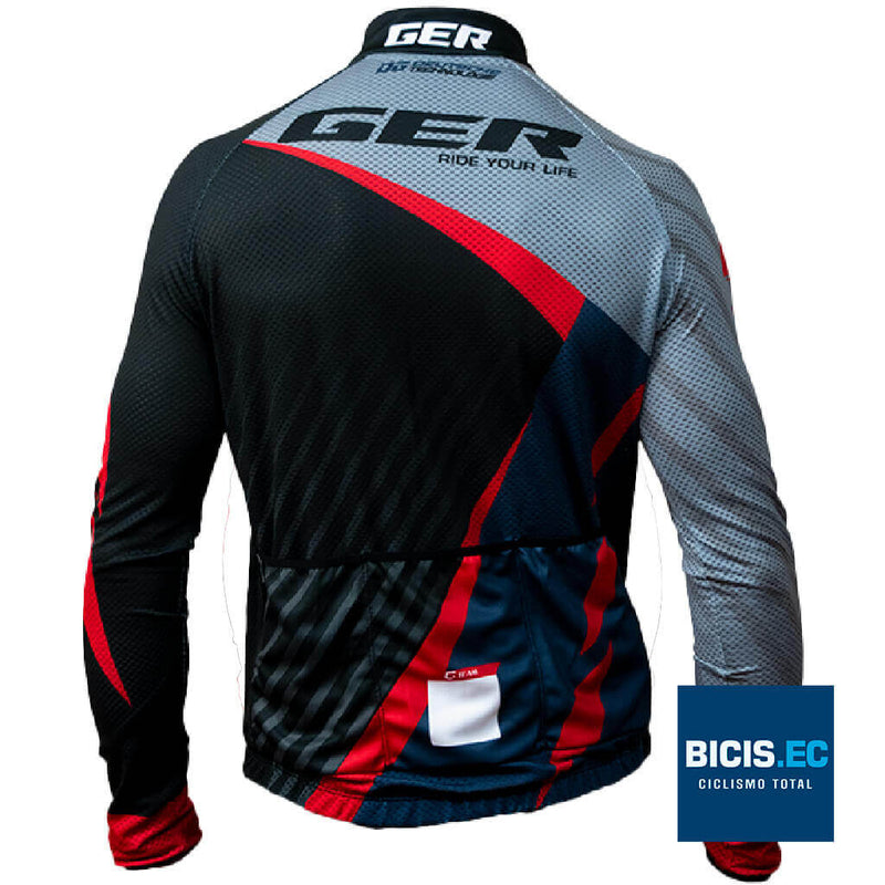 Camiseta-de-Ciclismo-Team-GER-Rojo