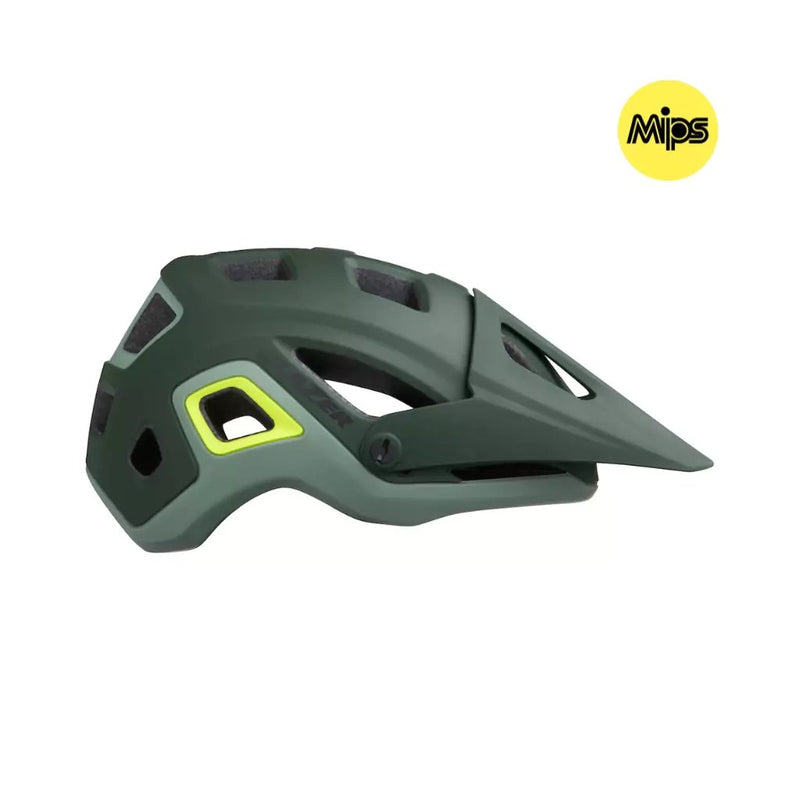 Casco-LAZER-Impala-CE-Matte-Dark-Green-F-Yellow