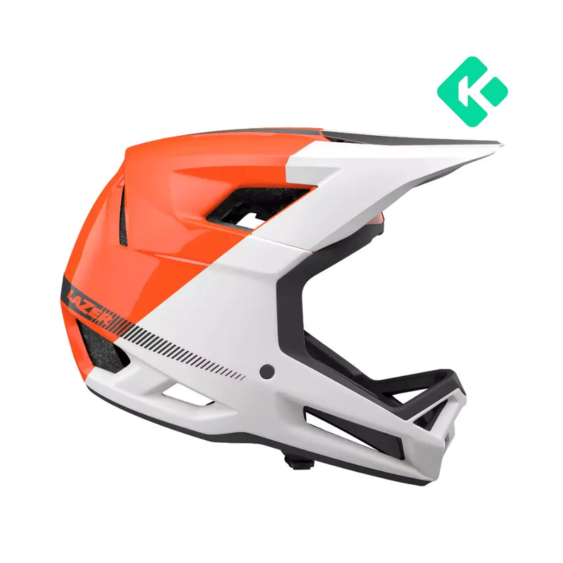 casco lazer cage kiredicore naranja l