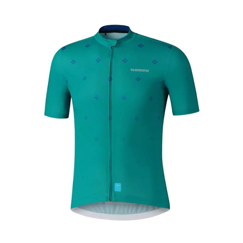 jersey shimano aerolite hombre s new verde cw-jsps-we14m