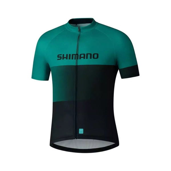 jersey shimano team hombre l verde cw-jsps-ve31m