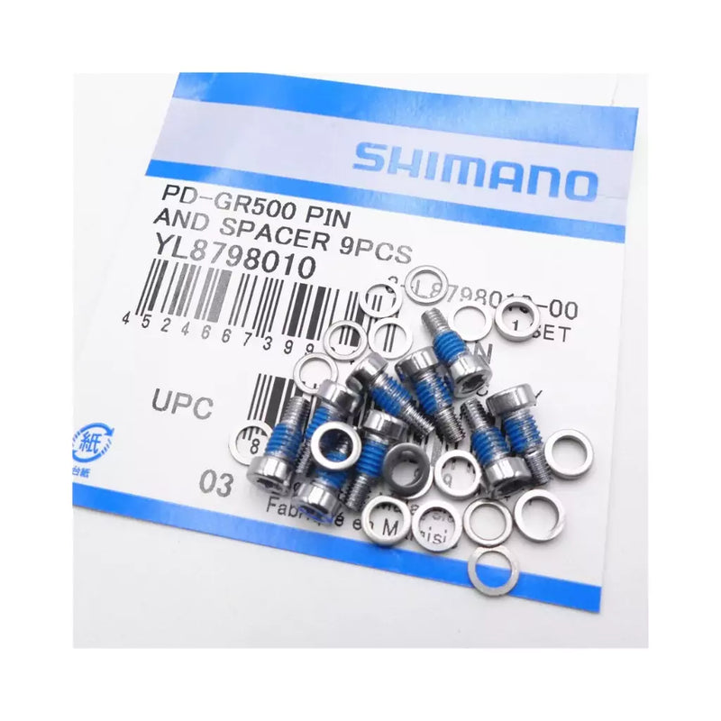 pin de pedal flat shimano saint pd-gr500-m820-mx80 9 pcs yl8798010