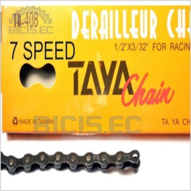 Cadenilla 7 Vel. TAYA TB-408 1/2"X3/32"X116L en caja